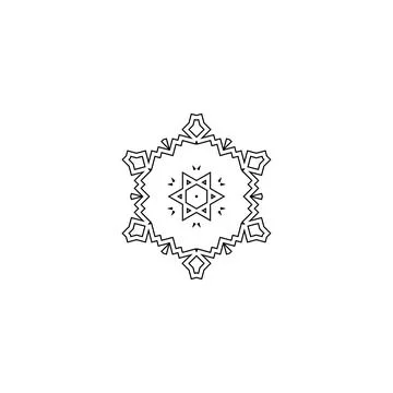 Mandala creative design vector with white background Stock Illustration
