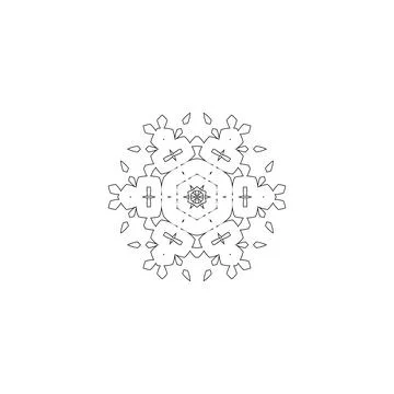 Mandala creative design vector with white background Stock Illustration