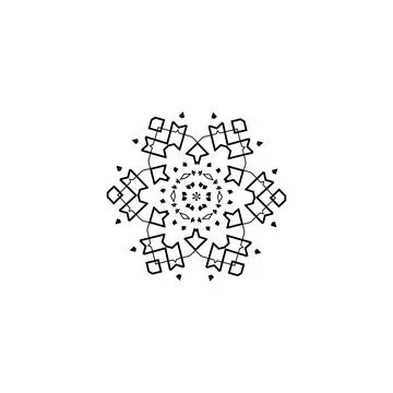 Mandala creative design vector with white background Stock Illustration
