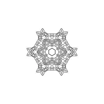 Mandala creative design vector with white background Stock Illustration