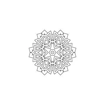 Mandala creative design vector with white background 스톡 일러스트