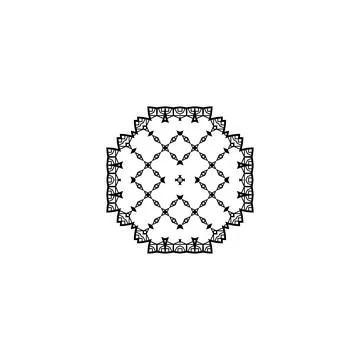 Mandala creative design vector with white background Stock Illustration