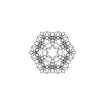 Mandala creative design vector with white background 스톡 일러스트