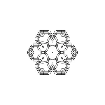 Mandala creative design vector with white background Stock Illustration