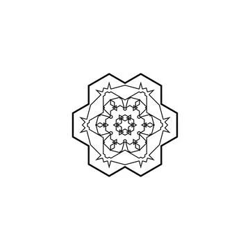 Mandala creative design vector with white background 库存插图