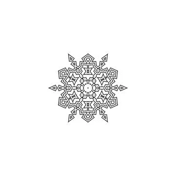 Mandala creative design vector with white background Stock Illustration