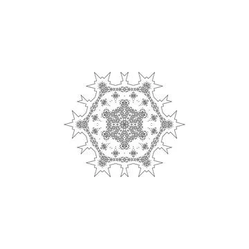 Mandala creative design vector with white background Stock Illustration