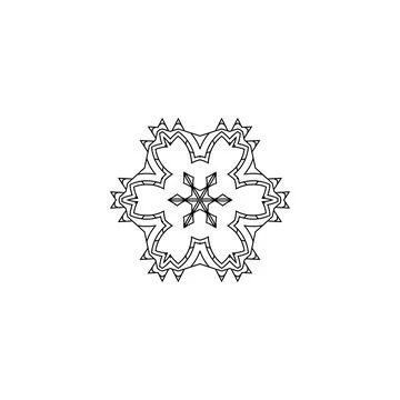 Mandala creative design vector with white background 库存插图