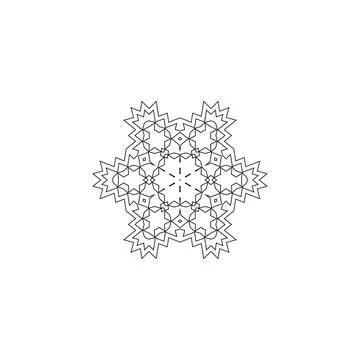 Mandala creative design vector with white background Illustrazione stock