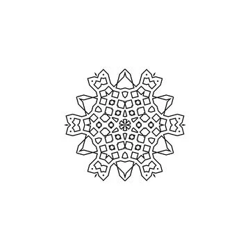 Mandala creative design vector with white background 스톡 일러스트