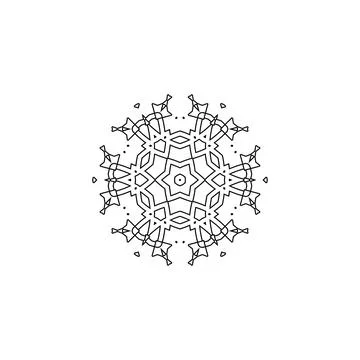 Mandala creative design vector with white background Stock Illustration