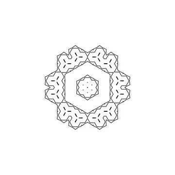 Mandala creative design vector with white background Stock Illustration