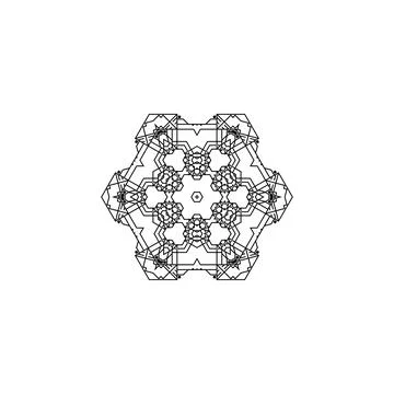 Mandala creative design vector with white background 스톡 일러스트
