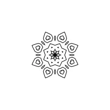 Mandala creative design vector with white background Stock Illustration