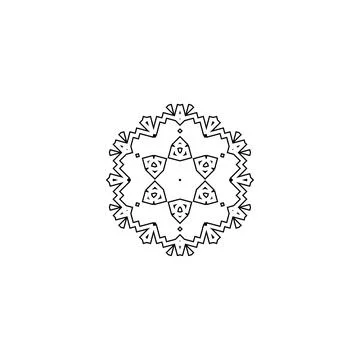 Mandala creative design vector with white background Stock Illustration