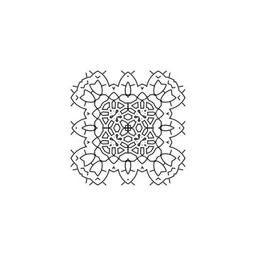 Mandala creative design vector with white background 스톡 일러스트