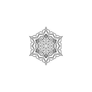Mandala creative design vector with white background Illustrazione stock