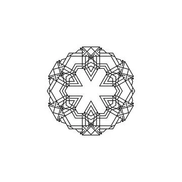 Mandala creative design vector with white background Stock Illustration