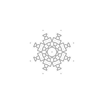 Mandala creative design vector with white background Stock Illustration