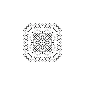 Mandala creative design vector with white background Stock Illustration