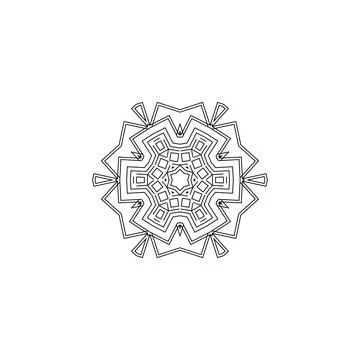 Mandala creative design vector with white background Stock Illustration