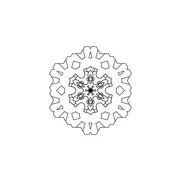 Mandala creative design vector with white background Illustrazione stock