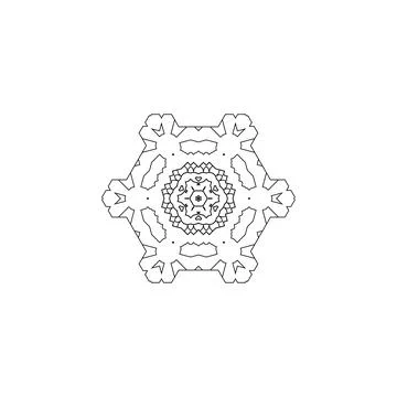 Mandala creative design vector with white background 库存插图