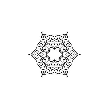 Mandala creative design vector with white background Stock Illustration