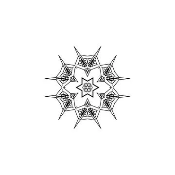 Mandala creative design vector with white background 스톡 일러스트
