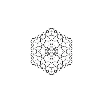 Mandala creative design vector with white background Stock Illustration