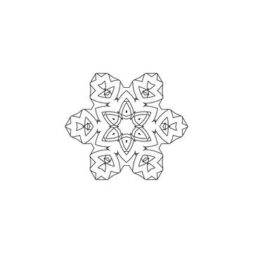 Mandala creative design vector with white background Stock Illustration