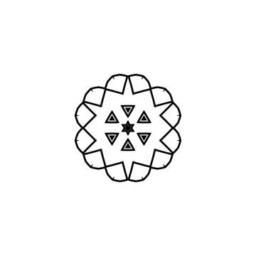 Mandala creative design vector with white background Stock Illustration