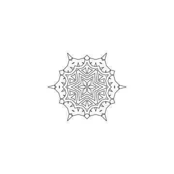 Mandala creative design vector with white background Stock Illustration