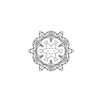 Mandala creative design vector with white background Stock Illustration