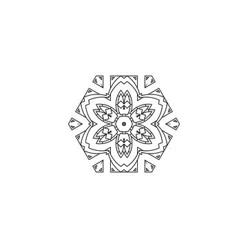 Mandala creative design vector with white background Stock Illustration