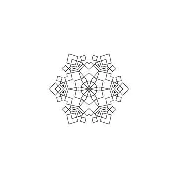 Mandala creative design vector with white background Stock Illustration