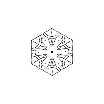 Mandala creative design vector with white background Stock Illustration