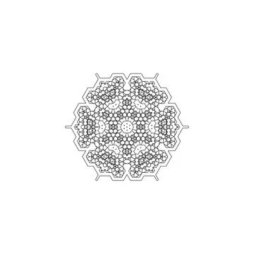 Mandala creative design vector with white background Stock Illustration