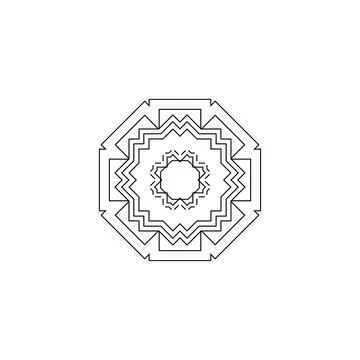 Mandala creative design vector with white background Stock Illustration