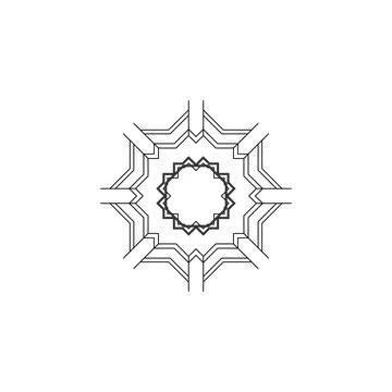 Mandala creative design vector with white background Stock Illustration