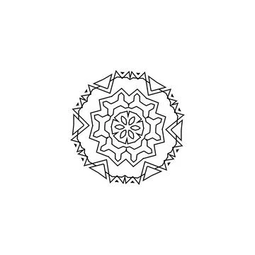 Mandala creative design vector with white background 스톡 일러스트