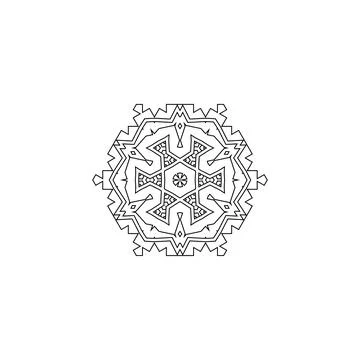 Mandala creative design vector with white background Stock Illustration