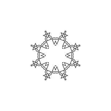 Mandala creative design vector with white background Stock Illustration