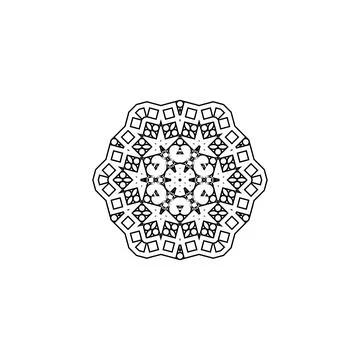 Mandala creative design vector with white background Stock Illustration