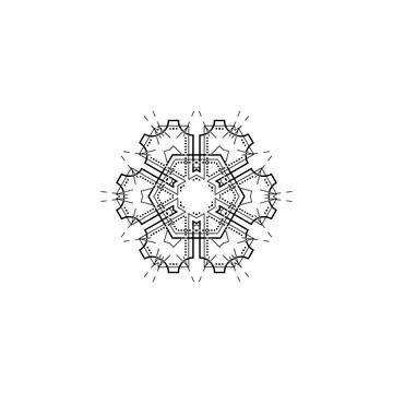 Mandala creative design vector with white background Stock Illustration