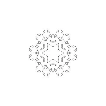 Mandala creative design vector with white background Stock Illustration