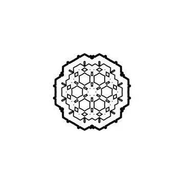 Mandala creative design vector with white background Stock Illustration
