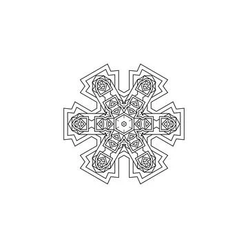 Mandala creative design vector with white background Stock Illustration