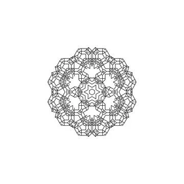 Mandala creative design vector with white background Stock Illustration