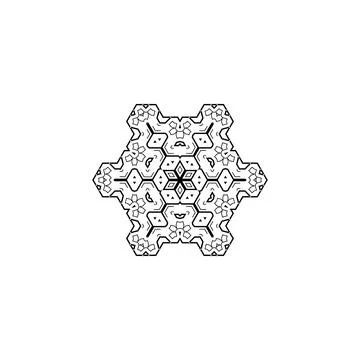 Mandala creative design vector with white background Illustrazione stock